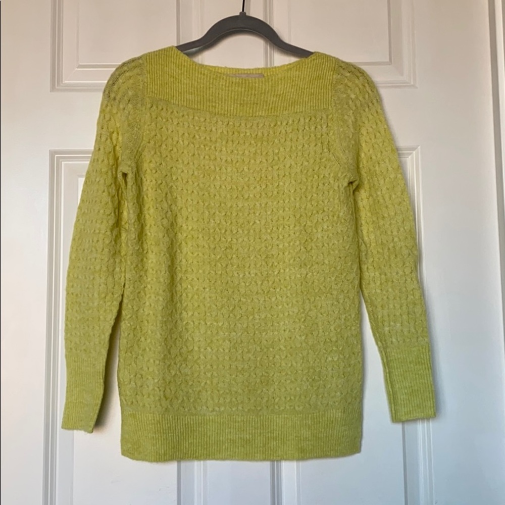LOFT Lime Green Sweater - Size XXSP